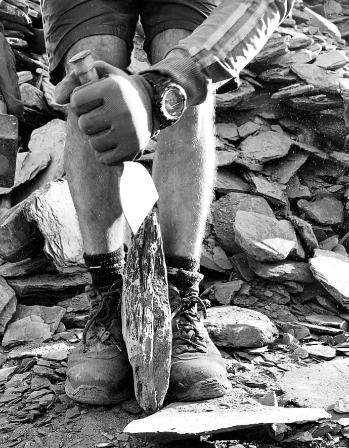 découpe manuel de schiste