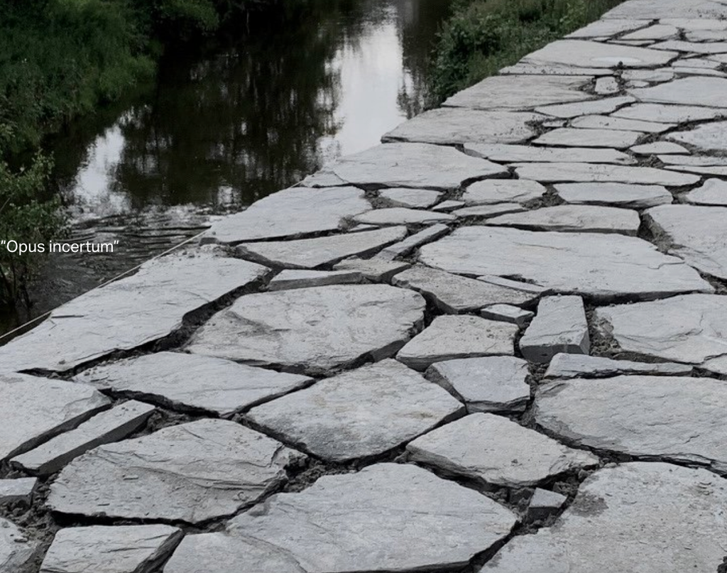 Blauwgrijze stapsteen — formaat: S +- 20 tot 30 cm ( 1 pallet +- 120 st)