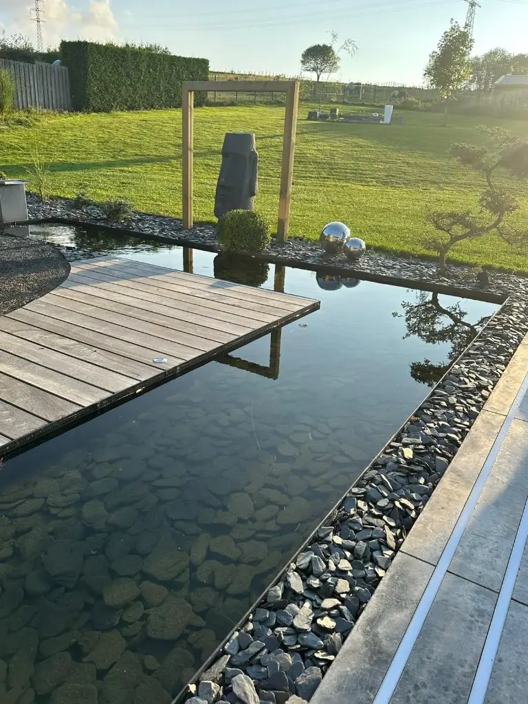 [WS-GALL] Donkerblauwe platte keien — formaat L — 1 m³