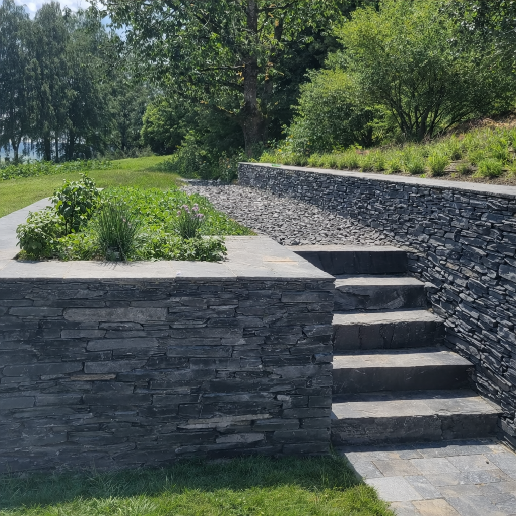 [WS-MARCHES100] Schist Steps (100 cm)